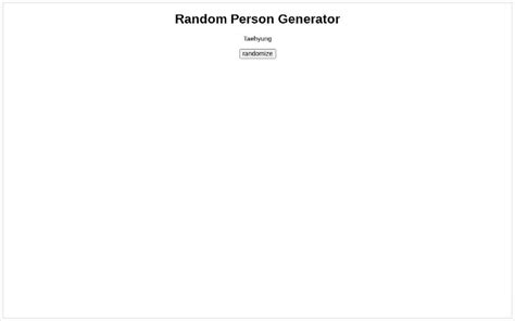 Image result for Random People Generator