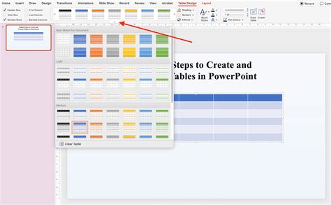 Image result for How to Insert Table Format in PowerPoint