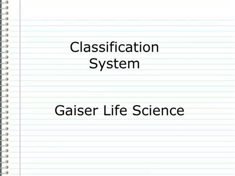 Image result for Classification System Acronym