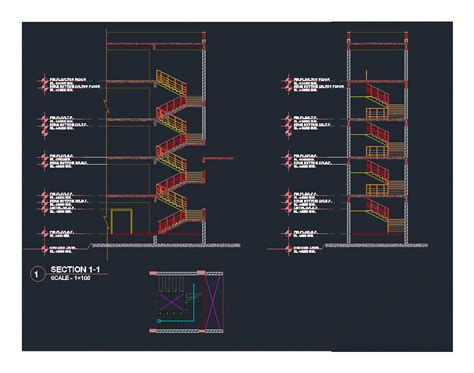 AutoCAD Dynamic Block Stair Section に対する画像結果