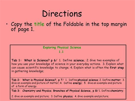 Toradh íomhá ar Physical Science Examples
