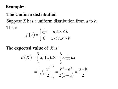 Image result for Uniform Distribution Expected Value Formula
