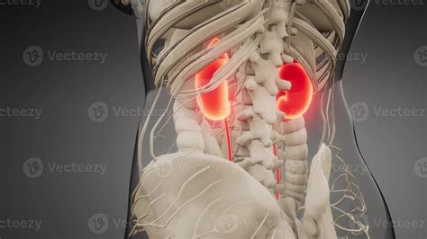 Kidney Location Back View