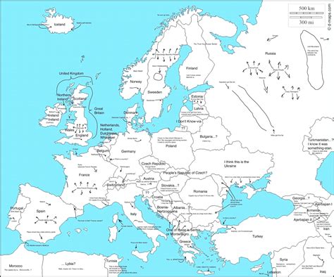 Free Printable Map Of Europe - Printable Templates