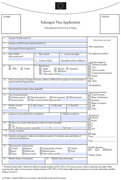 Afbeeldingsresultaten voor Switzerland Tourist Visa Application Form