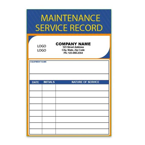 Image result for Service Log Label