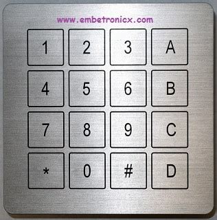 Toradh íomhá ar Keypad Matrix Interfacing