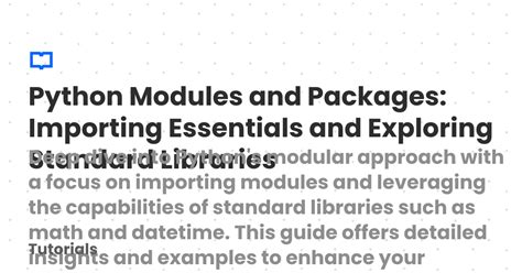 Python Basic Packages に対する画像結果