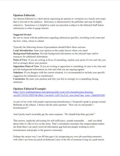 Image result for Editorial Paper Example