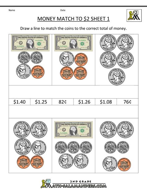 Image result for Math Money Worksheet for 3rd Grade Free Printable