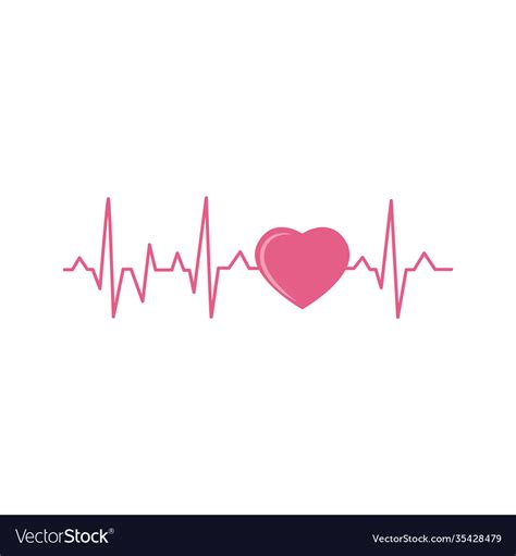 Image result for Heart Cardiogram Line Vector