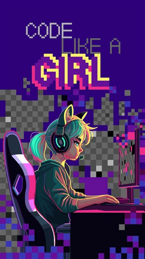 Image result for Anime Girl Computer Programmer