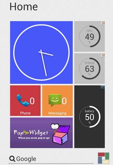 Toradh íomhá ar Android Tablet Launcher
