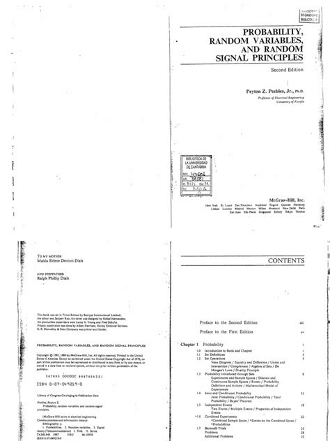 Image result for Probability and Random Processes Peebles