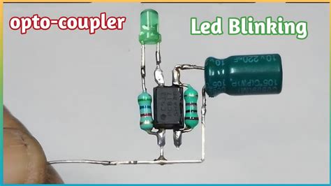 Image result for Optocoupler LED Flasher Circuit
