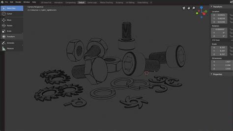 Blender Rendering Tutorial に対する画像結果