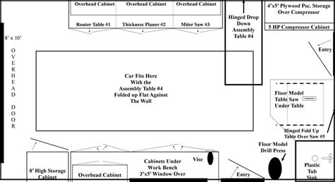 Image result for Single Garage Workshop Layout