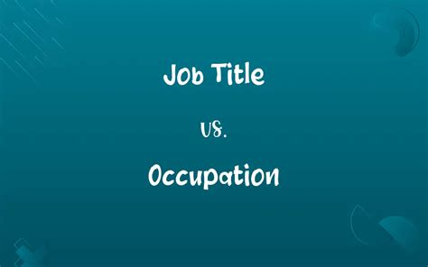 Image result for Job Title Vs. Position Examples