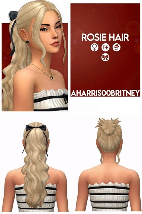 Image result for Custom Content Cute Hair Pinterest Sims 4