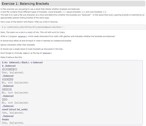 Image result for Balanced Bracket Checker Using Stack