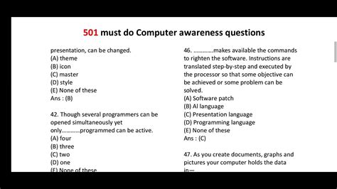 Computer Packages Questions and Answers に対する画像結果