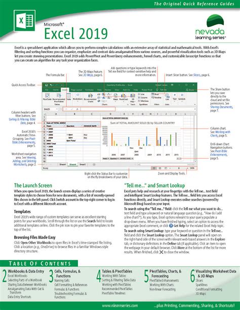 Image result for Quick Reference Guide Excel Example