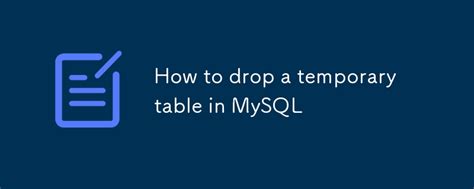 Image result for How to Drop Table in MySQL