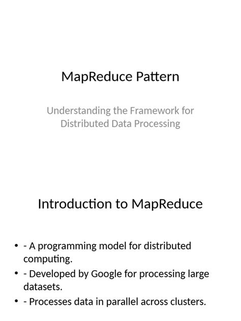 MapReduce Pattern に対する画像結果