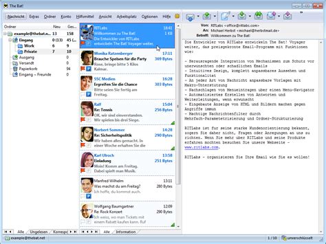 Toradh íomhá ar Bat Email Client