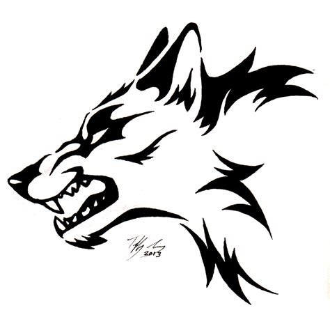 Image result for Simple Wolf Drawing