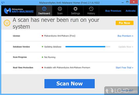 Afbeeldingsresultaten voor Malwarebytes Scan Interface