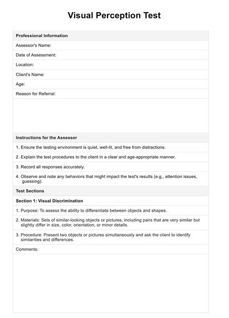 Image result for Test for Visual Processing