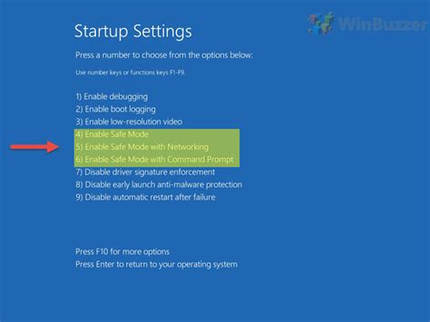Toradh íomhá ar Windows Startup Settings