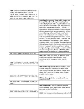 Afbeeldingsresultaten voor Cooking Show Script Template