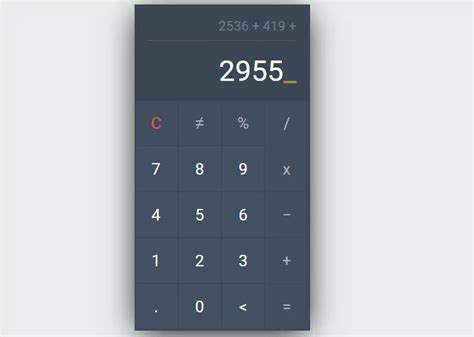 Image result for Calculator UI HTML/CSS