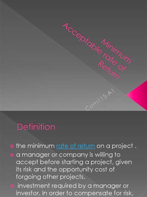 Minimum Rate of Return Formula に対する画像結果