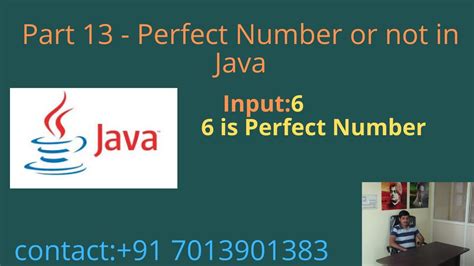 Toradh íomhá ar Perfect Number in Java