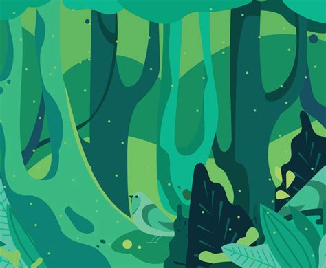 Green Forest Background Concept Vector Art & Graphics | freevector.com