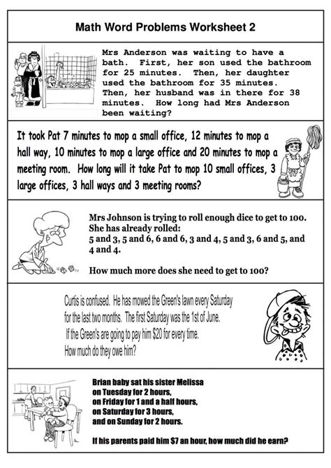 Image result for Free Printable Math Problems for 2nd Graders