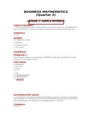 Image result for Interest Problems Business Mathematics