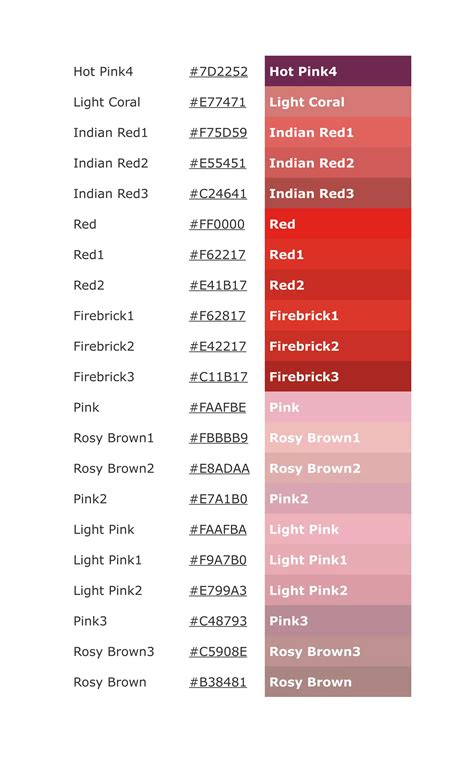 Image result for Colour Names for HTML