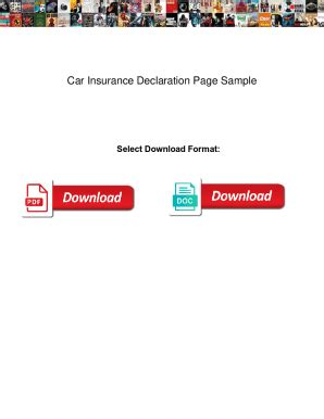 Image result for Car Insurance Sample