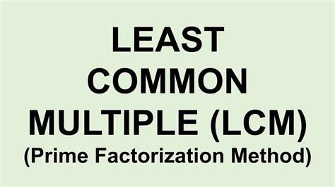 Image result for LCM Using Prime Factroization