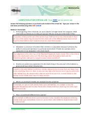 Image result for Lizard Evolution Virtual Lab PDF