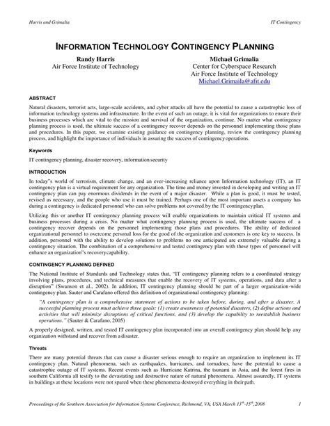 Image result for Create a Contingency Plan