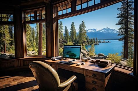 Image result for Workspace with Lake View