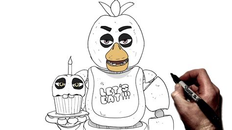 Image result for How to Draw Chica F-NaF Easy
