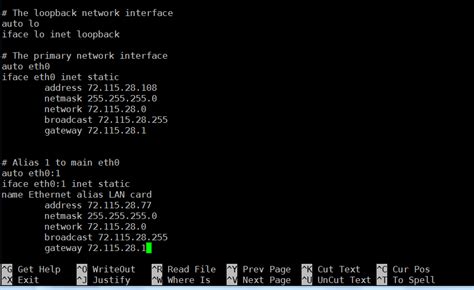 Toradh íomhá ar Linux Network Config File Example
