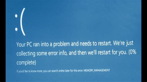 Image result for Memory Management Error