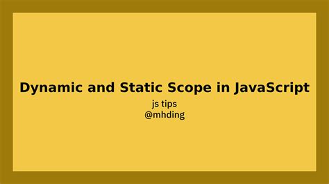 Lexical Scope and Dynamic Scope in JavaScript に対する画像結果